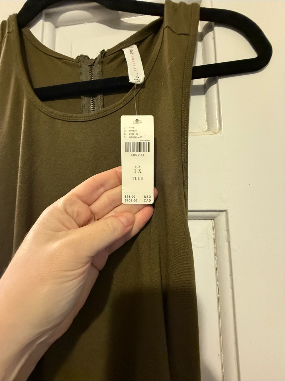 Anthropologie Olive Sleeveless Zipper-Back Maxi Dress